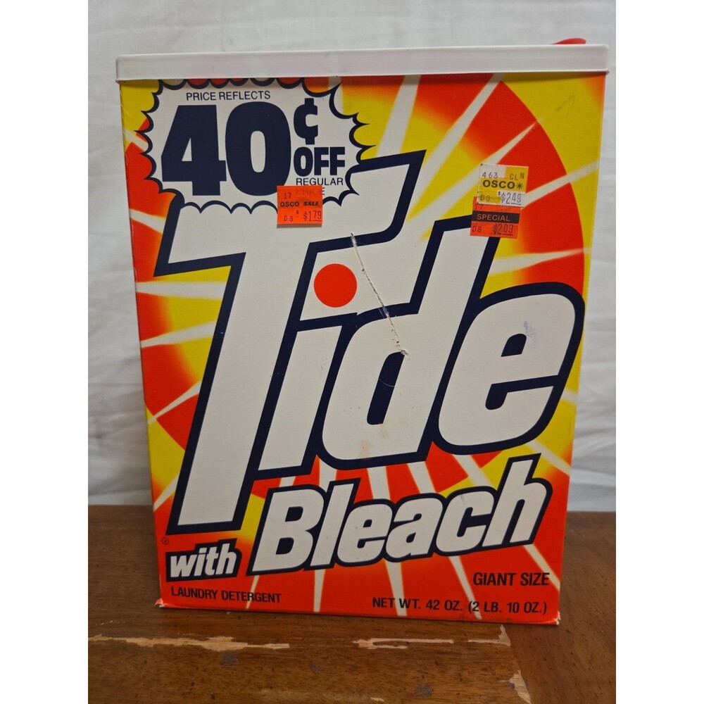 Tide Laundry Detergent 2 LB 10 OZ Giant Size 42oz Vintage 1970s